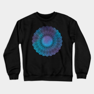 Turquoise Atlantis Mandala Crewneck Sweatshirt